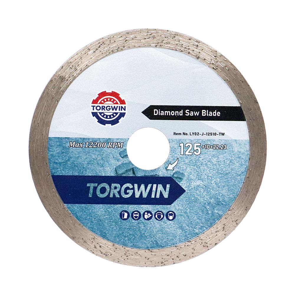 125mm berlian rim berterusan melihat bilah untuk jubin